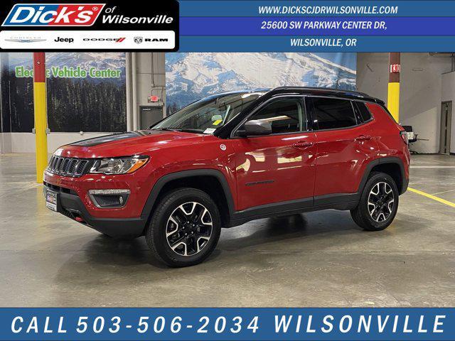 used 2021 Jeep Compass car, priced at $21,444