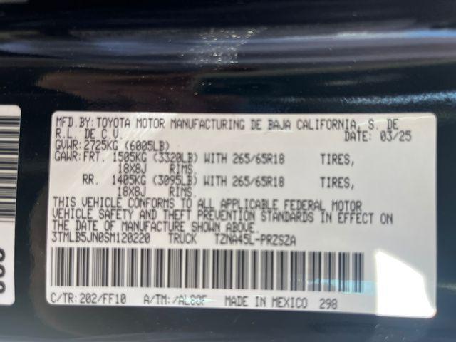 new 2025 Toyota Tacoma car, priced at $53,048