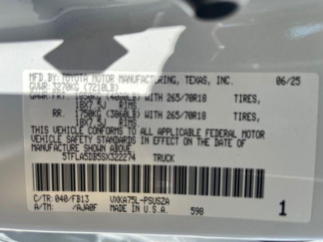 new 2025 Toyota Tundra car, priced at $56,011