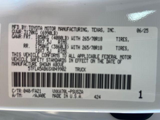 new 2025 Toyota Tundra car, priced at $51,998