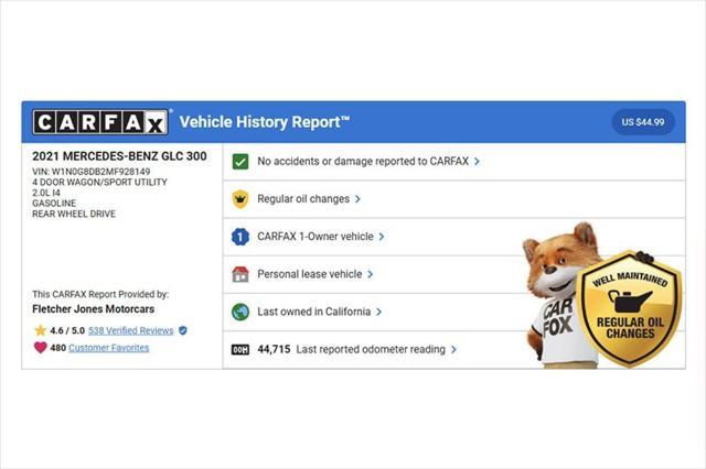 used 2021 Mercedes-Benz GLC 300 car, priced at $27,894