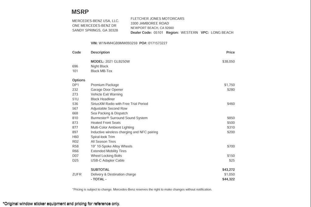 used 2021 Mercedes-Benz GLB 250 car, priced at $25,897