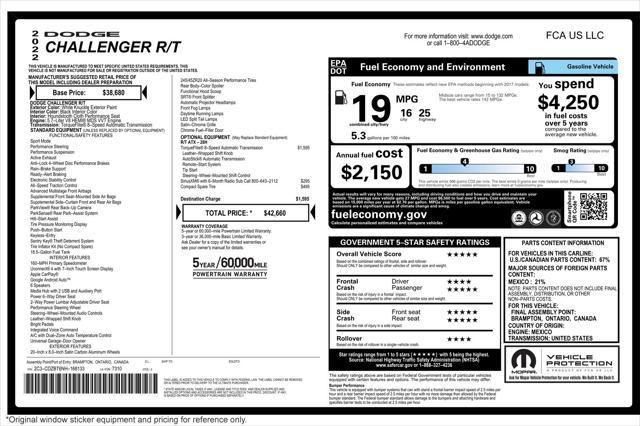 used 2022 Dodge Challenger car, priced at $36,894