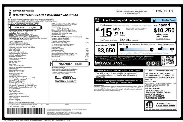 used 2023 Dodge Charger car, priced at $80,893