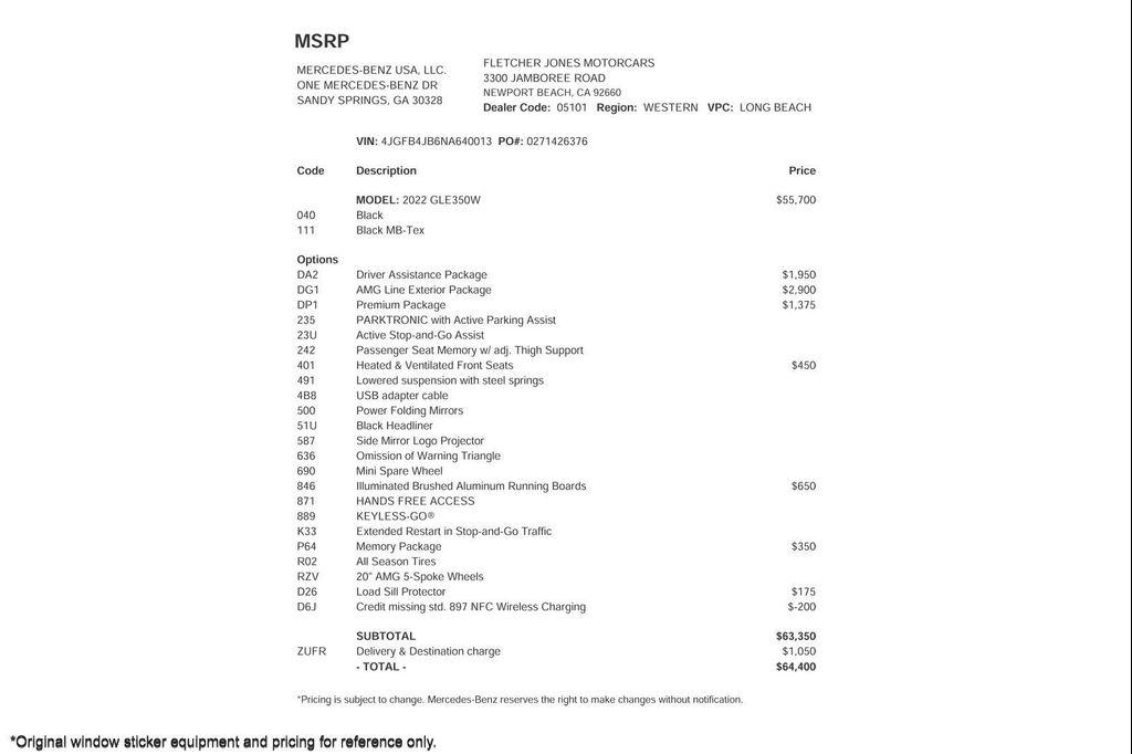 used 2022 Mercedes-Benz GLE 350 car