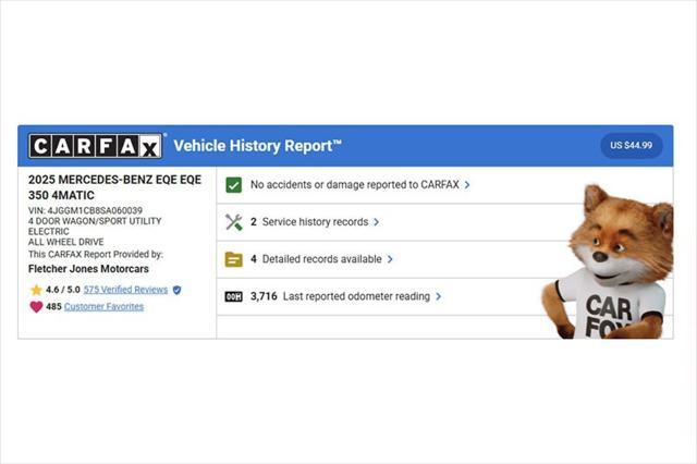 used 2025 Mercedes-Benz EQE 350 car, priced at $80,985