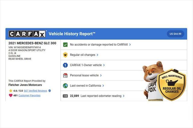 used 2021 Mercedes-Benz GLC 300 car, priced at $28,894