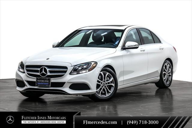 used 2018 Mercedes-Benz C-Class car, priced at $17,894