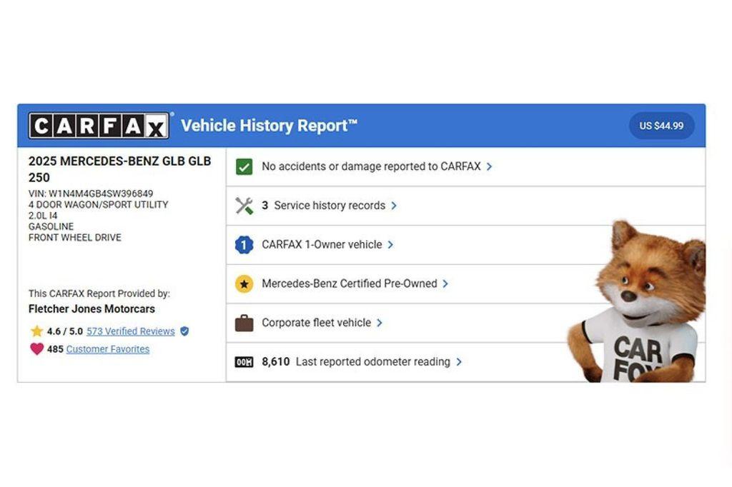 used 2025 Mercedes-Benz GLB 250 car, priced at $48,485