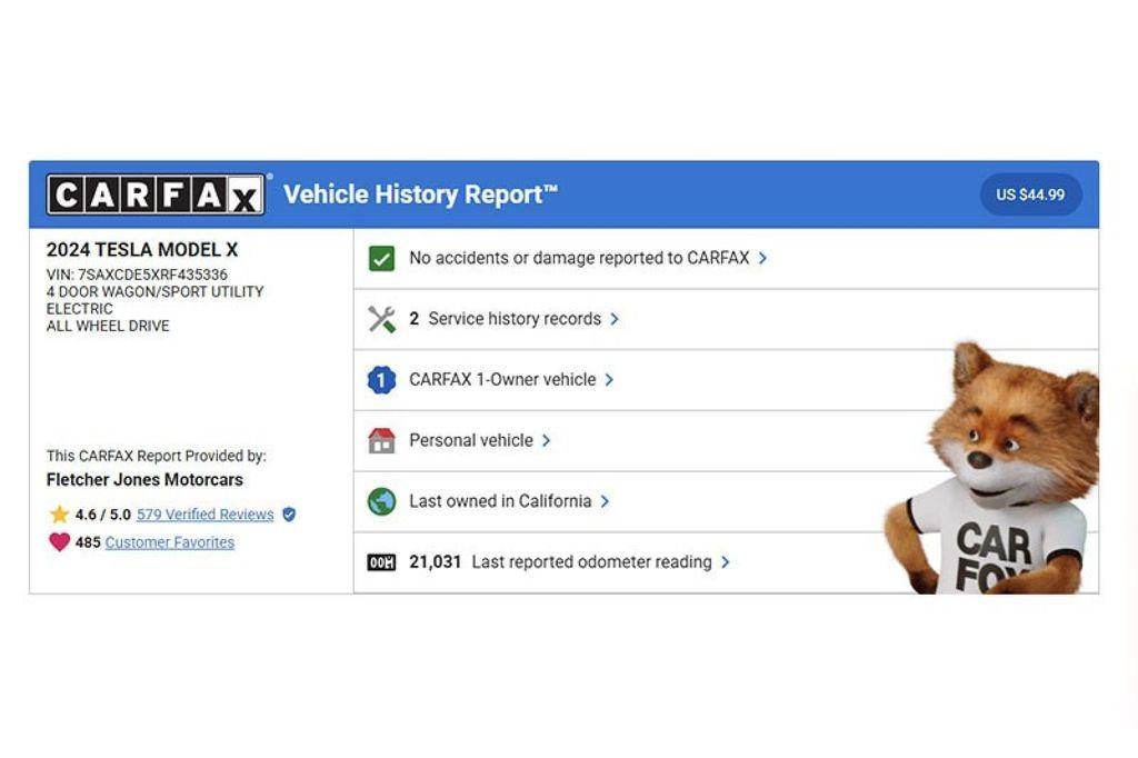 used 2024 Tesla Model X car, priced at $61,894