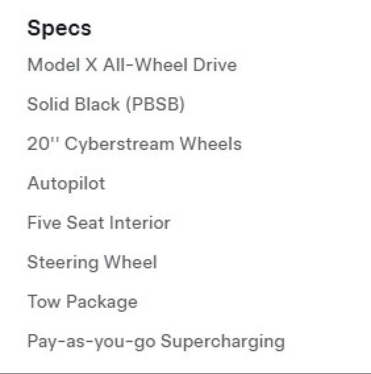 used 2024 Tesla Model X car, priced at $61,894