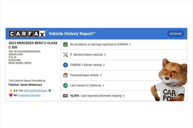 used 2022 Mercedes-Benz C-Class car, priced at $30,892