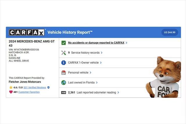 used 2024 Mercedes-Benz AMG GT 43 car, priced at $90,892