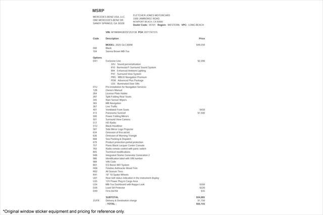used 2025 Mercedes-Benz GLC 300 car, priced at $51,894