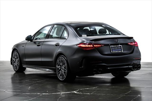 new 2025 Mercedes-Benz AMG C 43 car, priced at $75,430