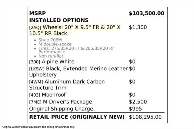 used 2021 BMW M5 car, priced at $79,894