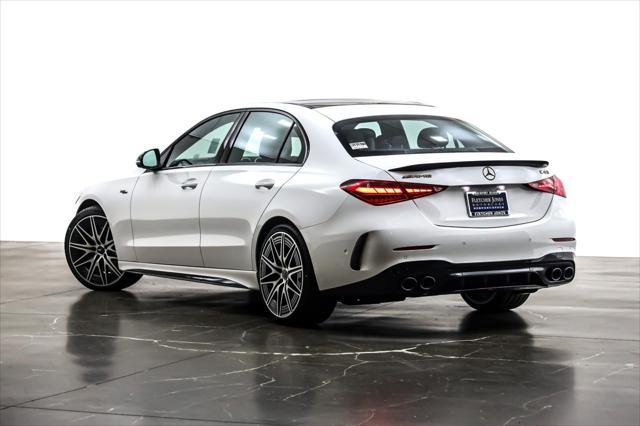 new 2025 Mercedes-Benz AMG C 43 car, priced at $75,830