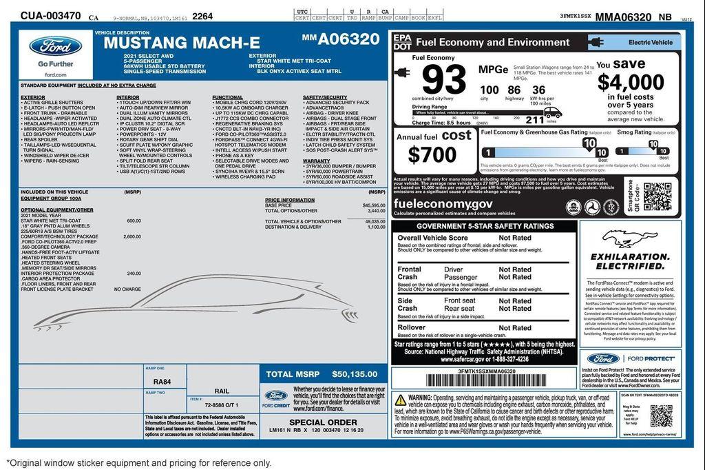 used 2021 Ford Mustang Mach-E car, priced at $24,897