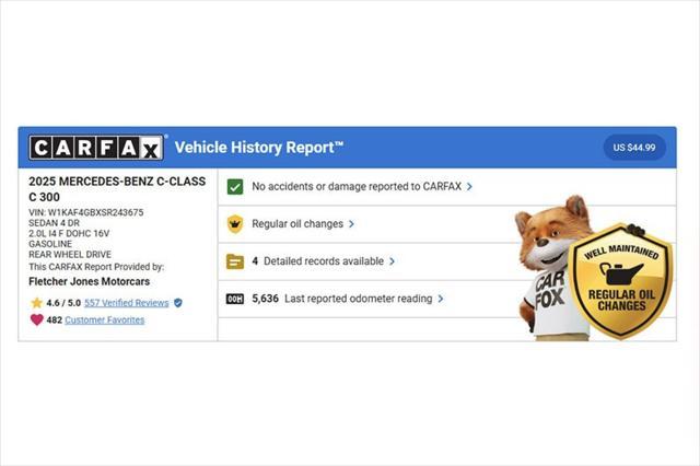 used 2025 Mercedes-Benz C-Class car, priced at $51,055