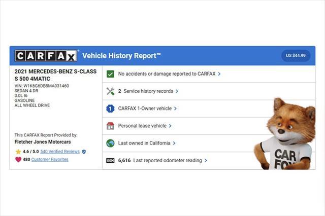 used 2021 Mercedes-Benz S-Class car, priced at $74,894