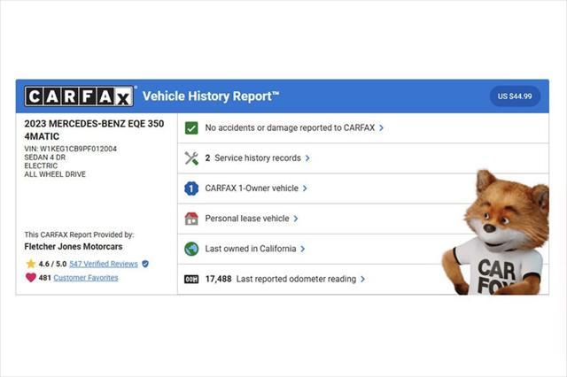 used 2023 Mercedes-Benz EQE 350 car, priced at $39,893
