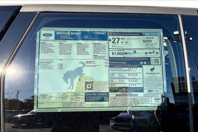 new 2025 Ford Bronco Sport car, priced at $29,273