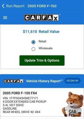 used 2005 Ford F-150 car, priced at $10,990