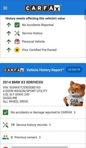 used 2014 BMW X3 car, priced at $9,990