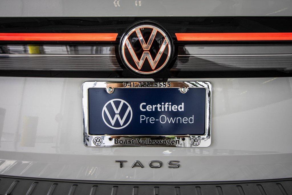 used 2025 Volkswagen Taos car, priced at $25,995
