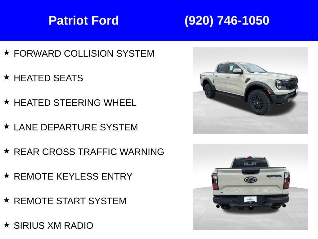 new 2025 Ford Ranger car, priced at $56,150