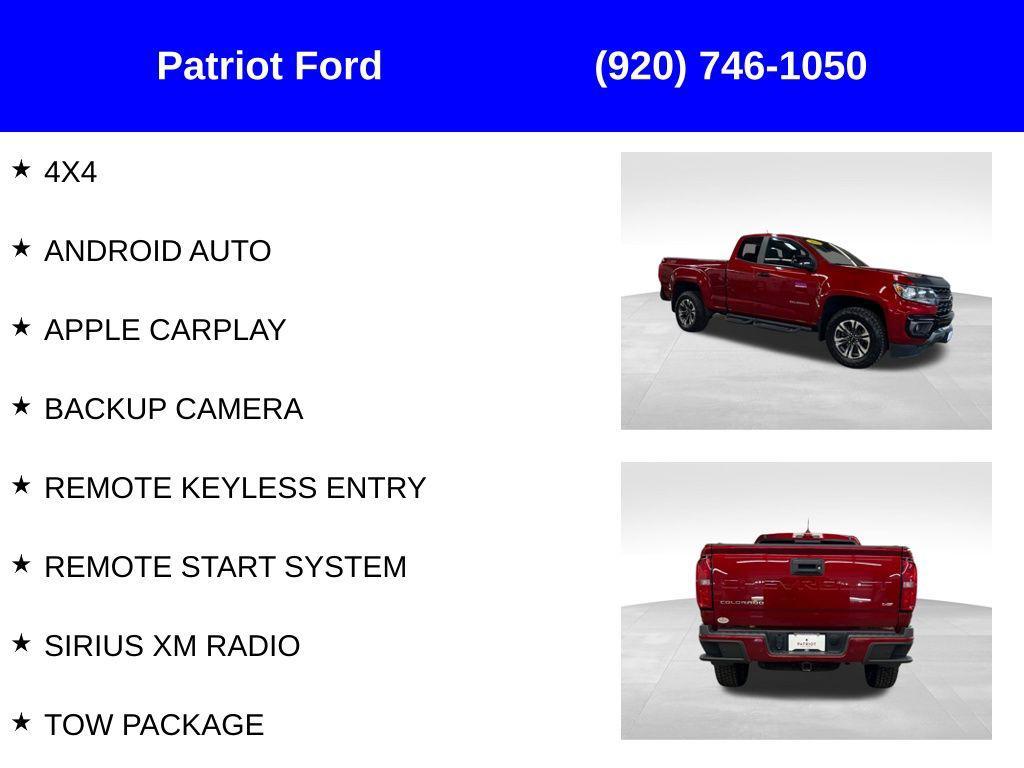 used 2022 Chevrolet Colorado car, priced at $33,000