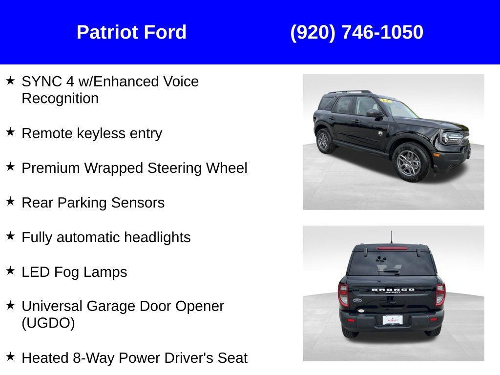 new 2025 Ford Bronco Sport car, priced at $31,286