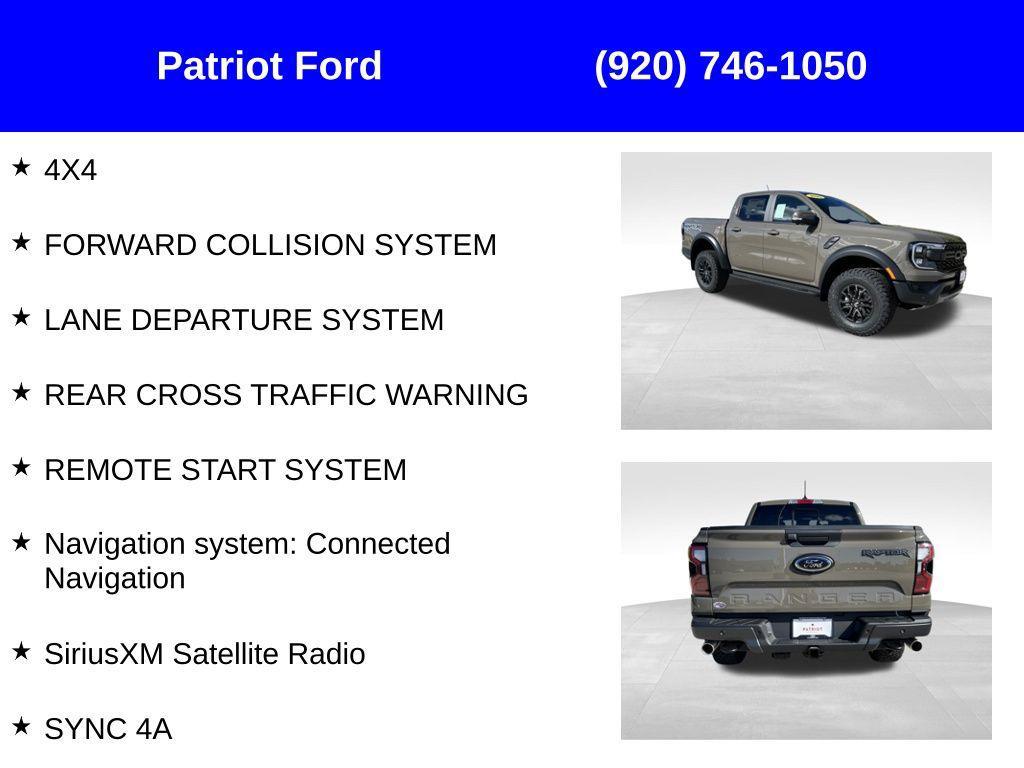 new 2025 Ford Ranger car, priced at $56,150