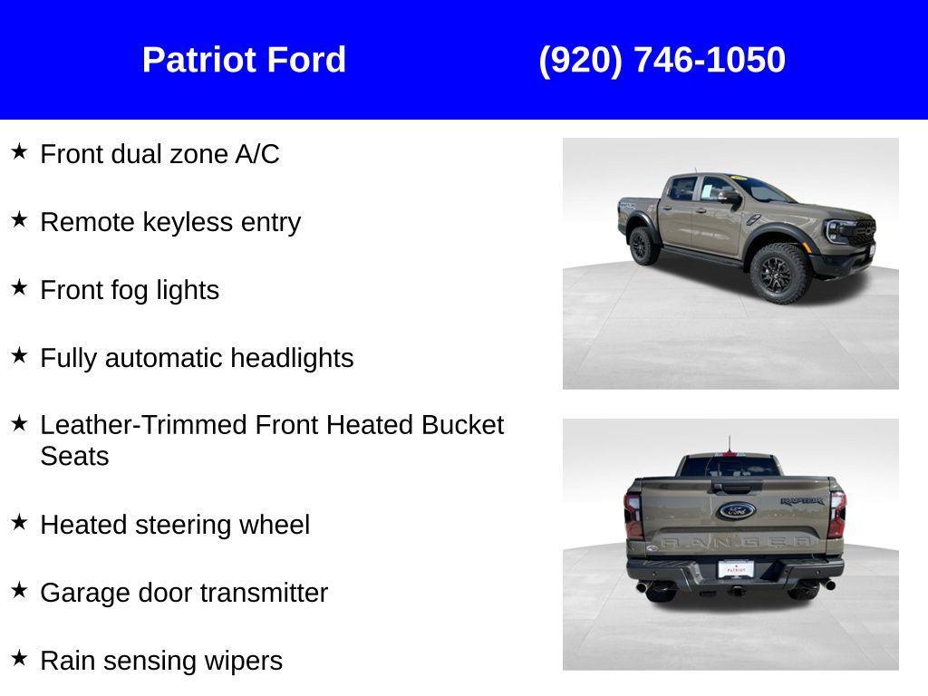 new 2025 Ford Ranger car, priced at $56,150