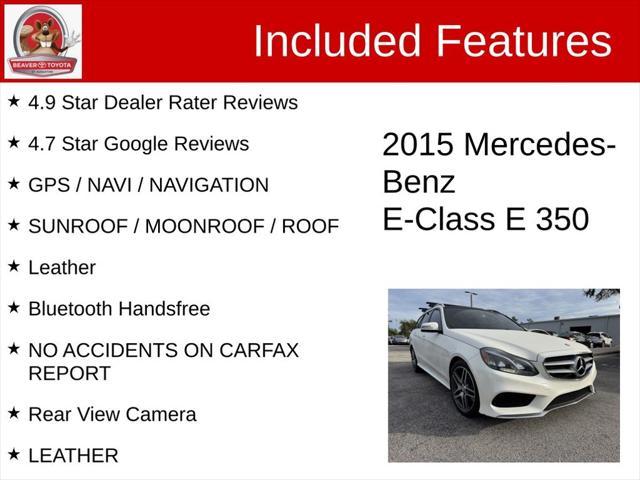 used 2015 Mercedes-Benz E-Class car, priced at $17,800