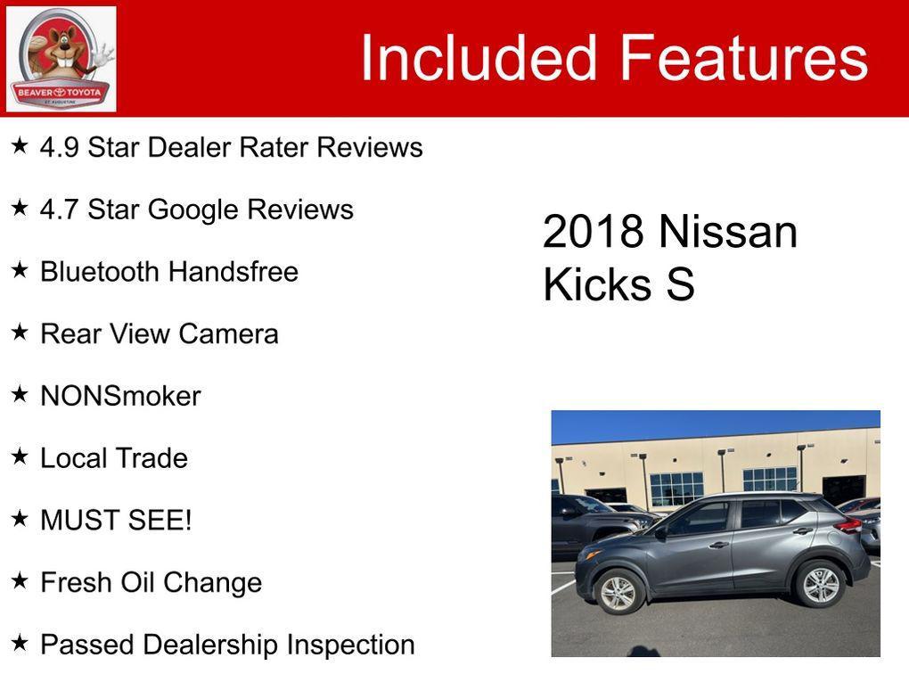used 2018 Nissan Kicks car, priced at $11,800