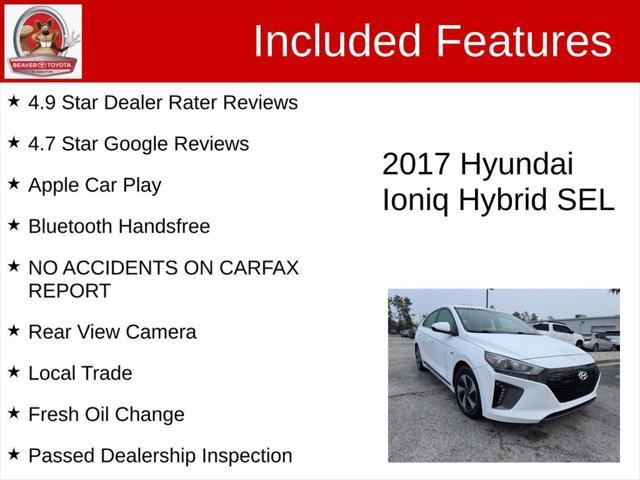 used 2017 Hyundai Ioniq Hybrid car, priced at $9,500