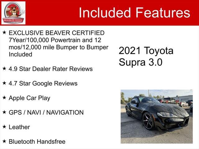 used 2021 Toyota Supra car, priced at $52,900