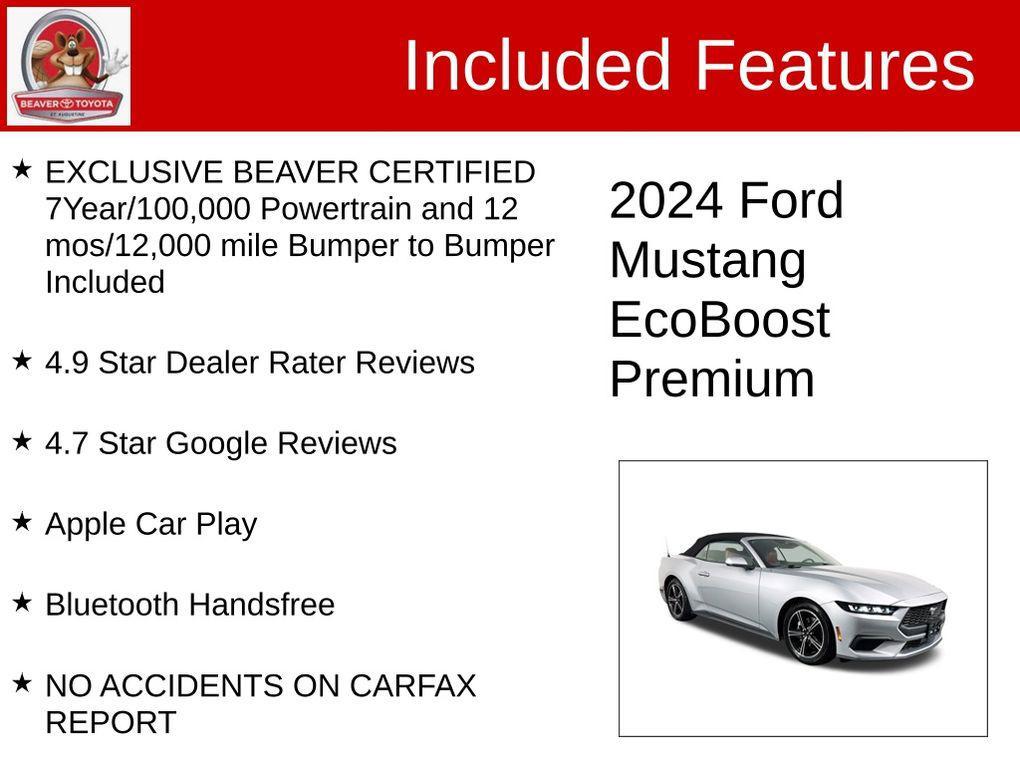 used 2024 Ford Mustang car, priced at $32,200