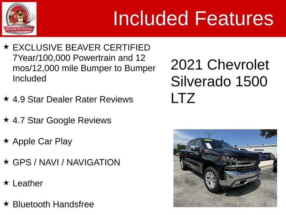 used 2021 Chevrolet Silverado 1500 car, priced at $40,500