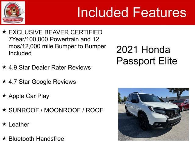 used 2021 Honda Passport car, priced at $32,000