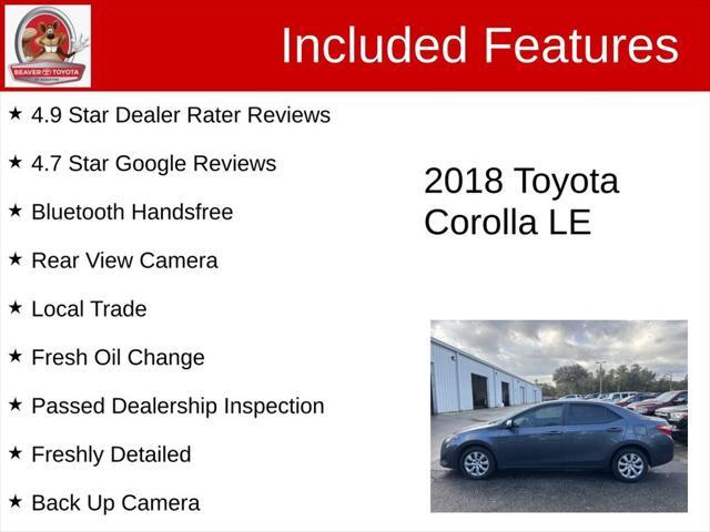 used 2018 Toyota Corolla car, priced at $12,000