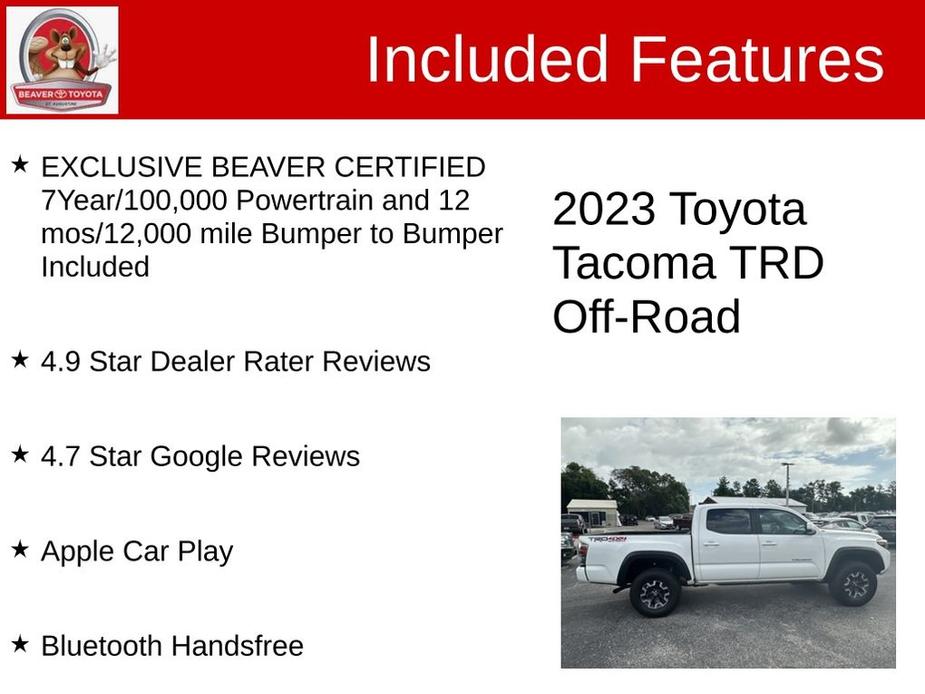 used 2023 Toyota Tacoma car, priced at $39,900