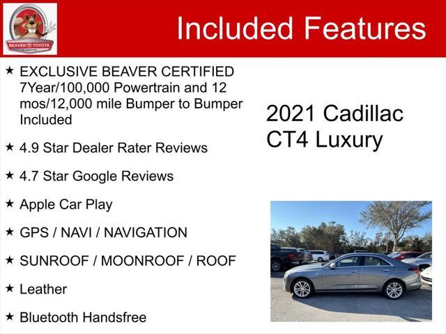 used 2021 Cadillac CT4 car, priced at $28,600