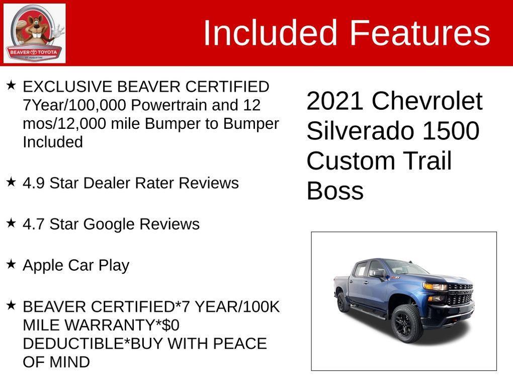used 2021 Chevrolet Silverado 1500 car, priced at $33,200