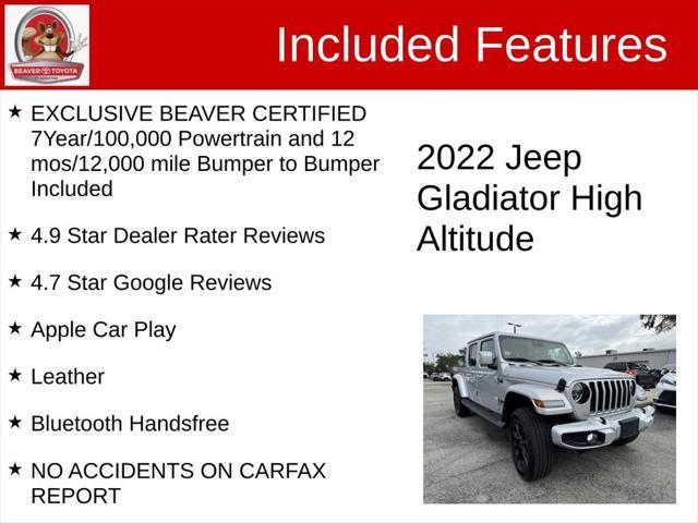 used 2022 Jeep Gladiator car, priced at $37,500