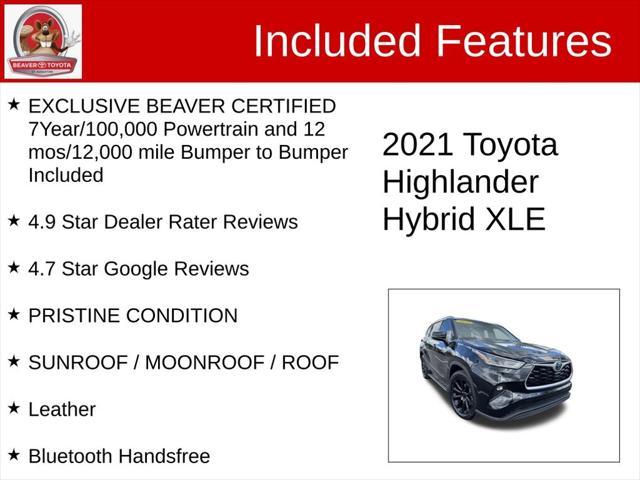 used 2021 Toyota Highlander Hybrid car, priced at $37,900
