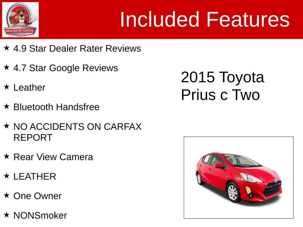used 2015 Toyota Prius c car, priced at $13,200
