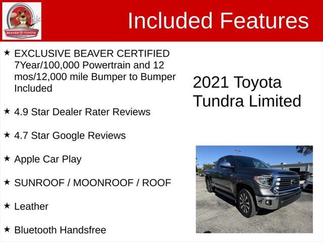 used 2021 Toyota Tundra car, priced at $41,100