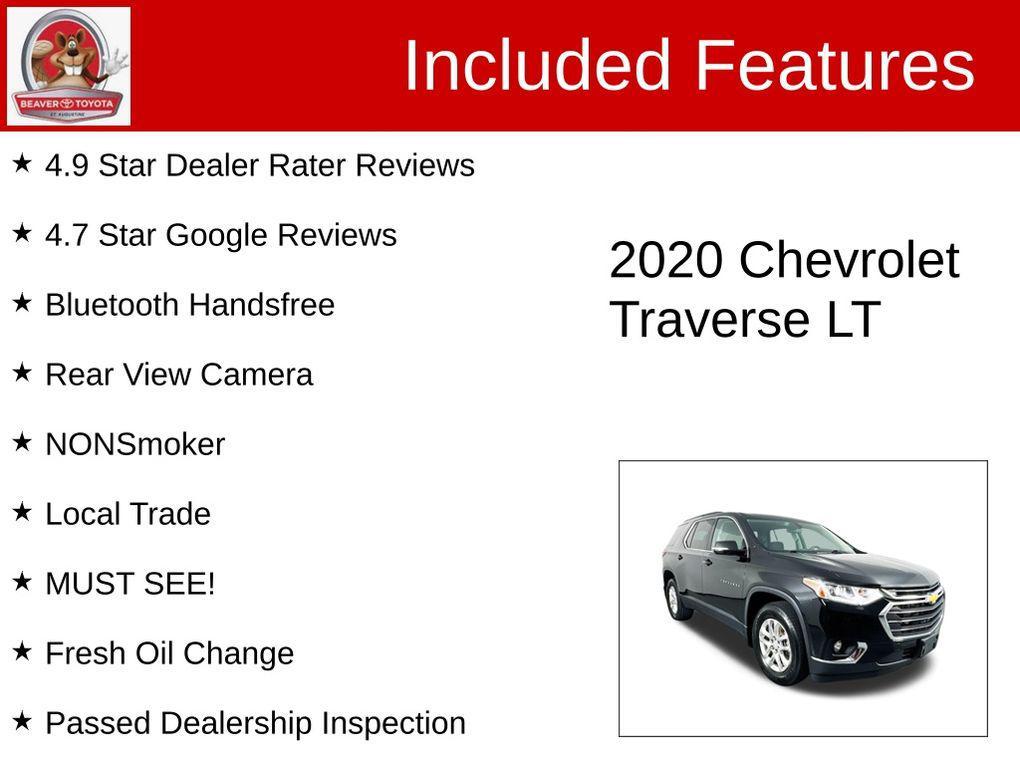 used 2020 Chevrolet Traverse car, priced at $17,200